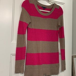 Brown and pink sweater